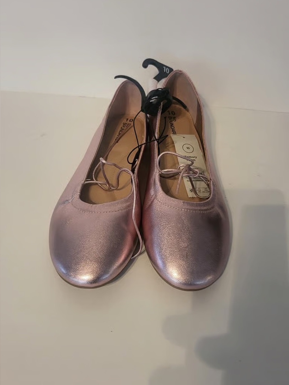 Pink Metallic Ballet Flats